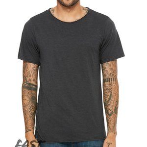 Bella Canvas Raw Neck Triblend T-Shirt 3414 Black